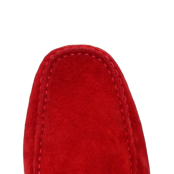 TOD'S FOR FERRARI Suede Brick Red Driving Loafers Size: 9 US - Picture 4 of 4